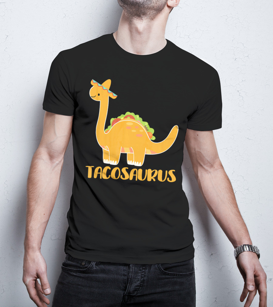 Tacosaurus Brachiosaurus Sombrero Funny Taco Dino T-Shirt