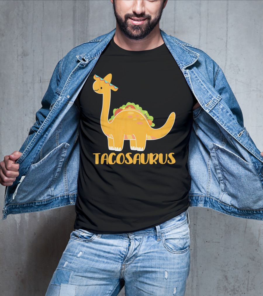 Tacosaurus Brachiosaurus Sombrero Funny Taco Dino T-Shirt