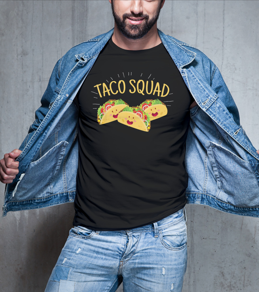 Taco Squad Funny Cute Mexican Tacos T-Shirt