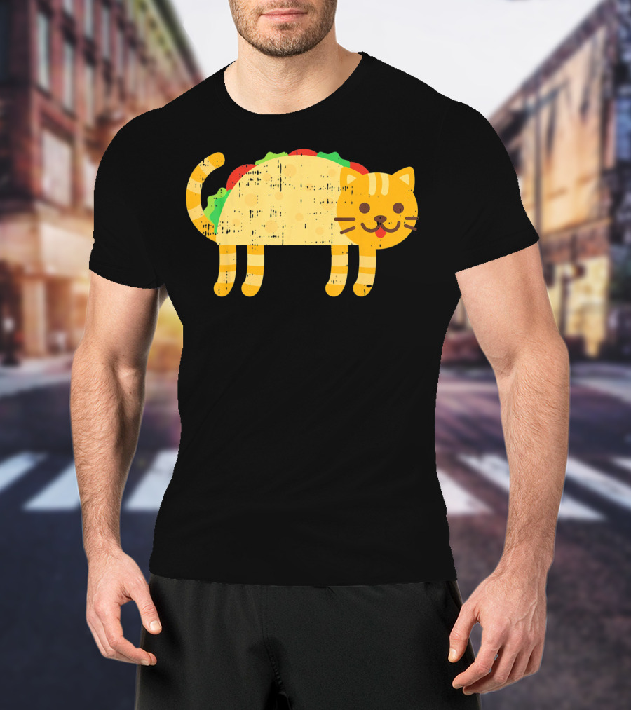 Taco Cat Kitty Kitten Funny Mexican Cinco De Mayo T-Shirt