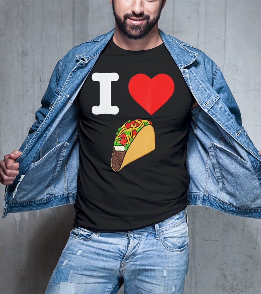 I Love Tacos I Heart Taco Tuesdays Taco I ❤️ 🌮 T-Shirt