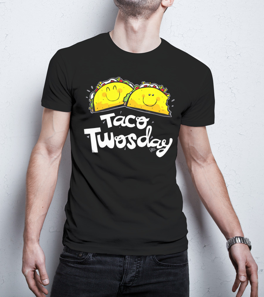 Taco Twosday Smiling Tacos Fun T-Shirt