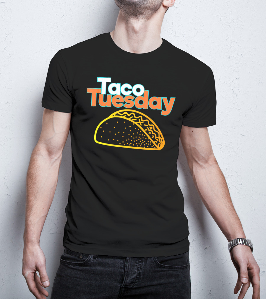 Taco Tuesday Mexican Food Fiesta Celebration With Vibrant Taco T-Shirt