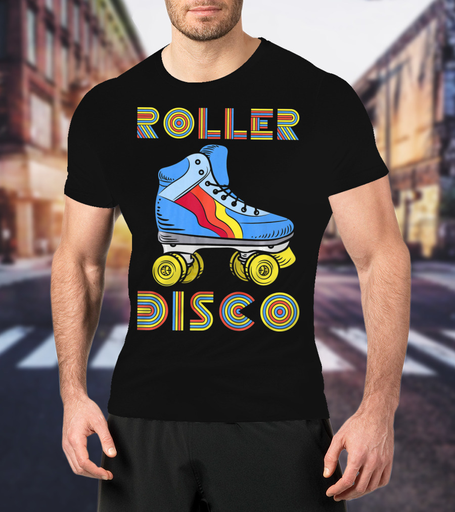 Retro 80s Roller Disco Skate Vibe T-Shirt