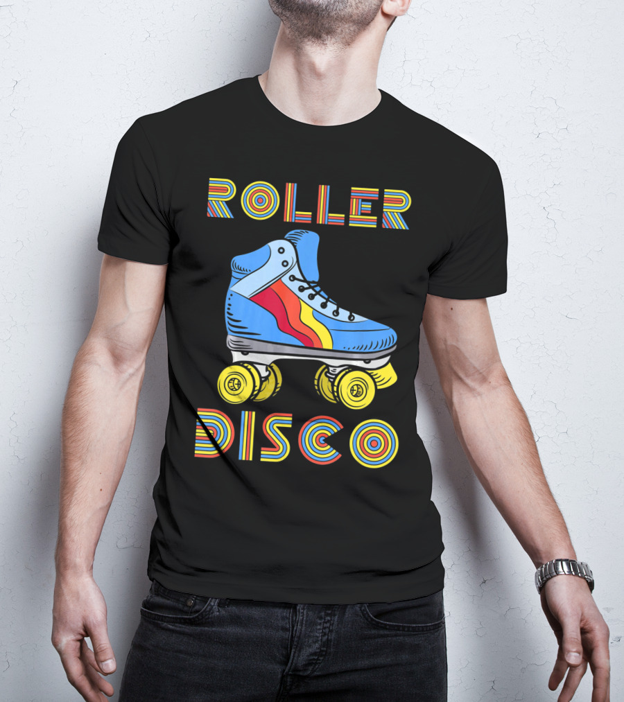 Retro 80s Roller Disco Skate Vibe T-Shirt