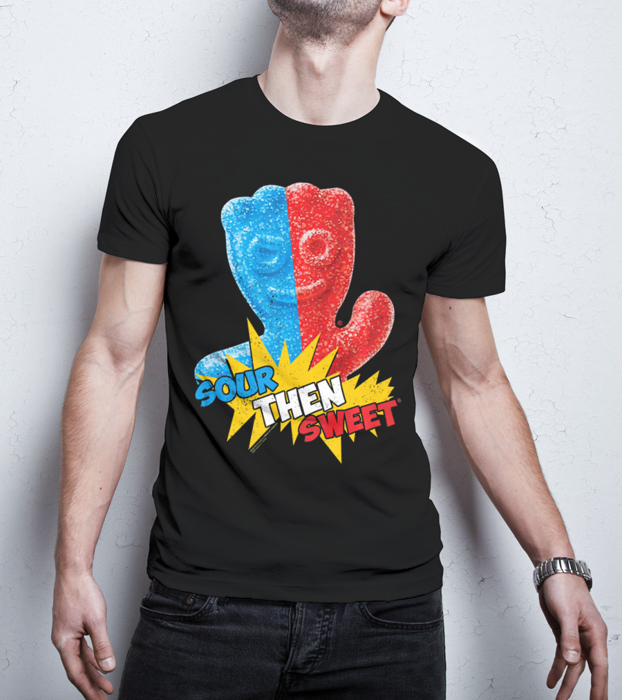 Sour Patch Kids Sour Then Sweet Candy Blue Red Explosion T-Shirt