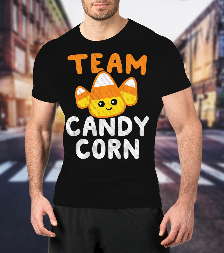 Halloween Funny Team Candy Corn Cute Lazy Cos T-Shirt