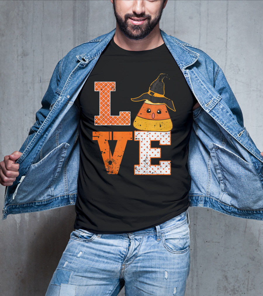 Love Candy Corn Cute Halloween Hat T-Shirt