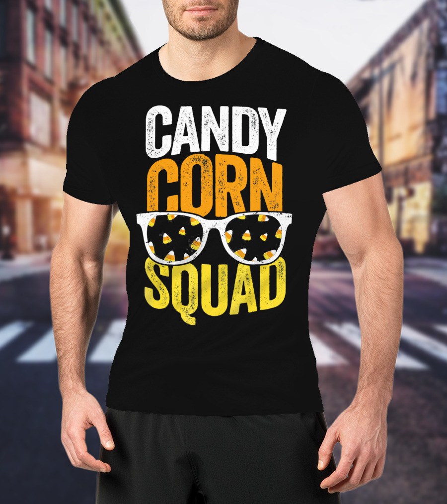 Candy Corn Squad Halloween Party Sunglasses T-Shirt