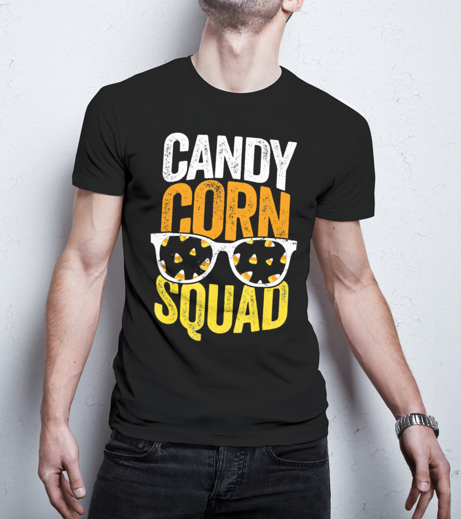 Candy Corn Squad Halloween Party Sunglasses T-Shirt