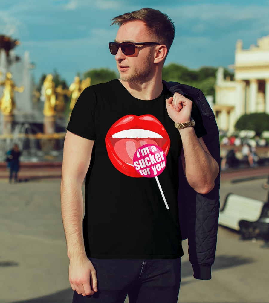 I'm A Sucker For You Candy Pop Lips T-Shirt