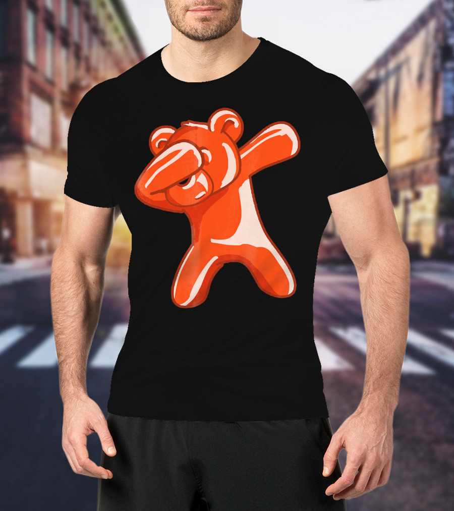 Dabbing Bear Gummy Candy Dance Dab Pose T-Shirt