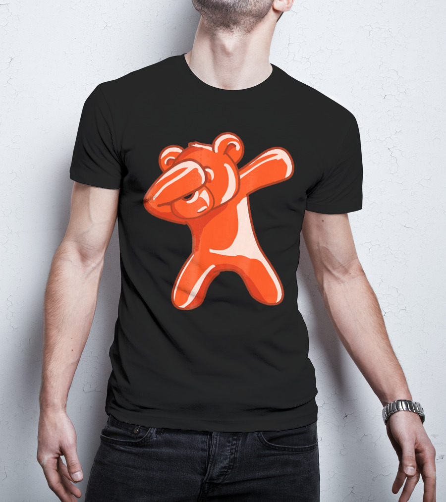 Dabbing Bear Gummy Candy Dance Dab Pose T-Shirt