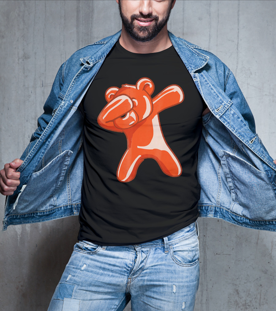 Dabbing Bear Gummy Candy Dance Dab Pose T-Shirt