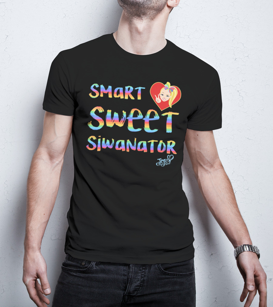 JoJo Siwa Heart Smart Sweet Siwanator Rainbow T-Shirt