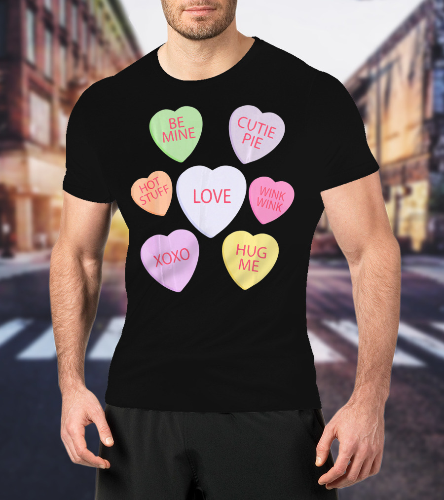 Valentines Day Be Mine Cutie Pie Love Candy Heart Kids Chi T-Shirt