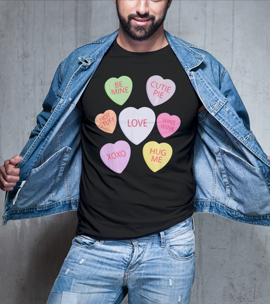 Valentines Day Be Mine Cutie Pie Love Candy Heart Kids Chi T-Shirt