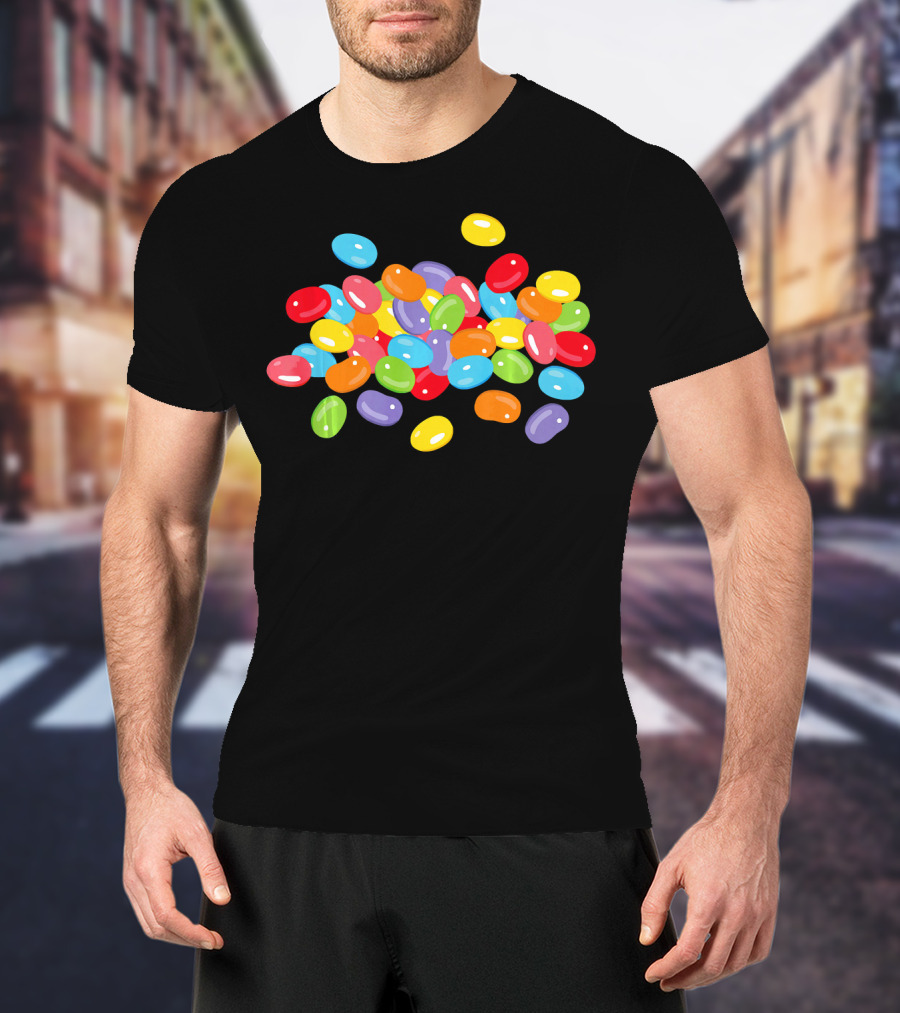 Cute Colorful Jelly Beans Candy Lover Easter Holiday T-Shirt