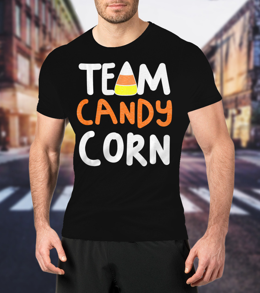 Team Candy Corn Halloween Treat Enthusiasts T-Shirt
