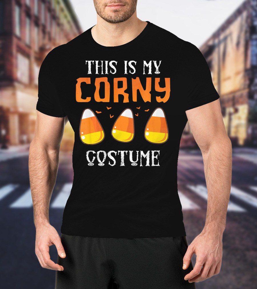 This Is My Corny Costume Candy Corn Bats T-Shirt