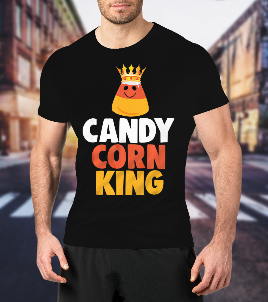 Candy Corn King Halloween Trick OR Treat T-Shirt