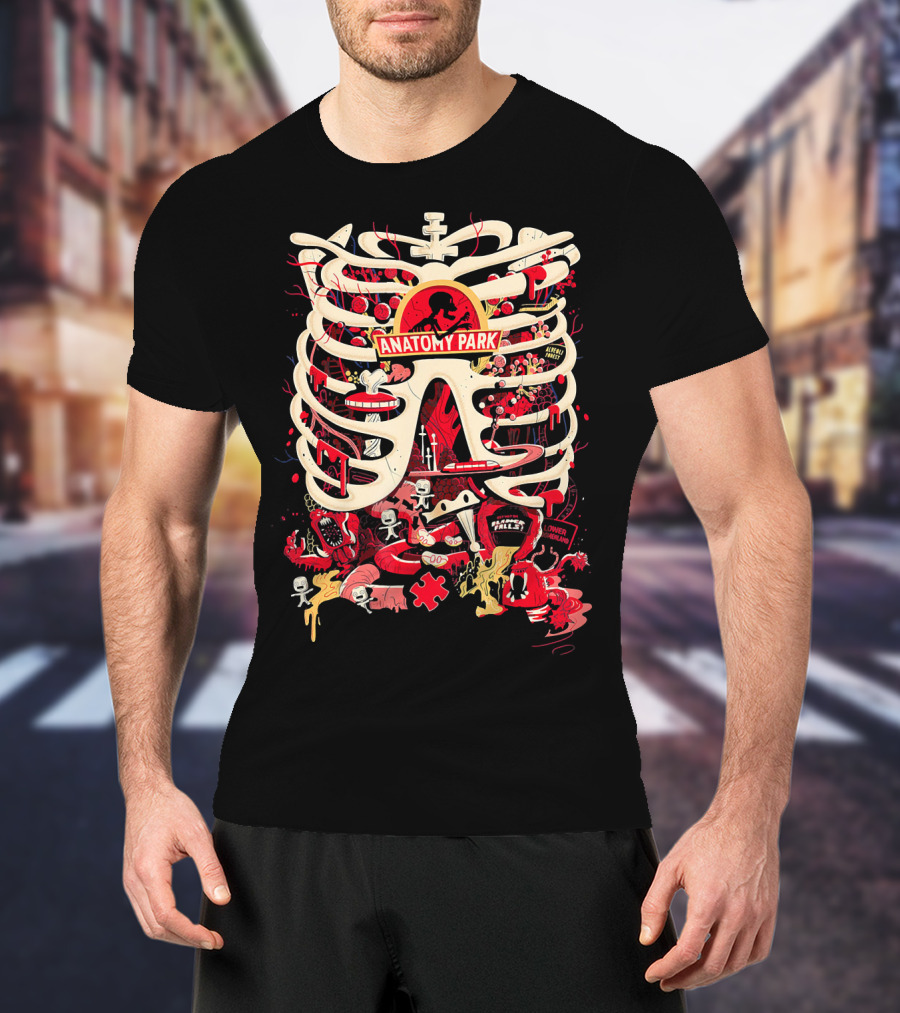 Anatomy Park Jurassic Adventure Cartoon T-Shirt