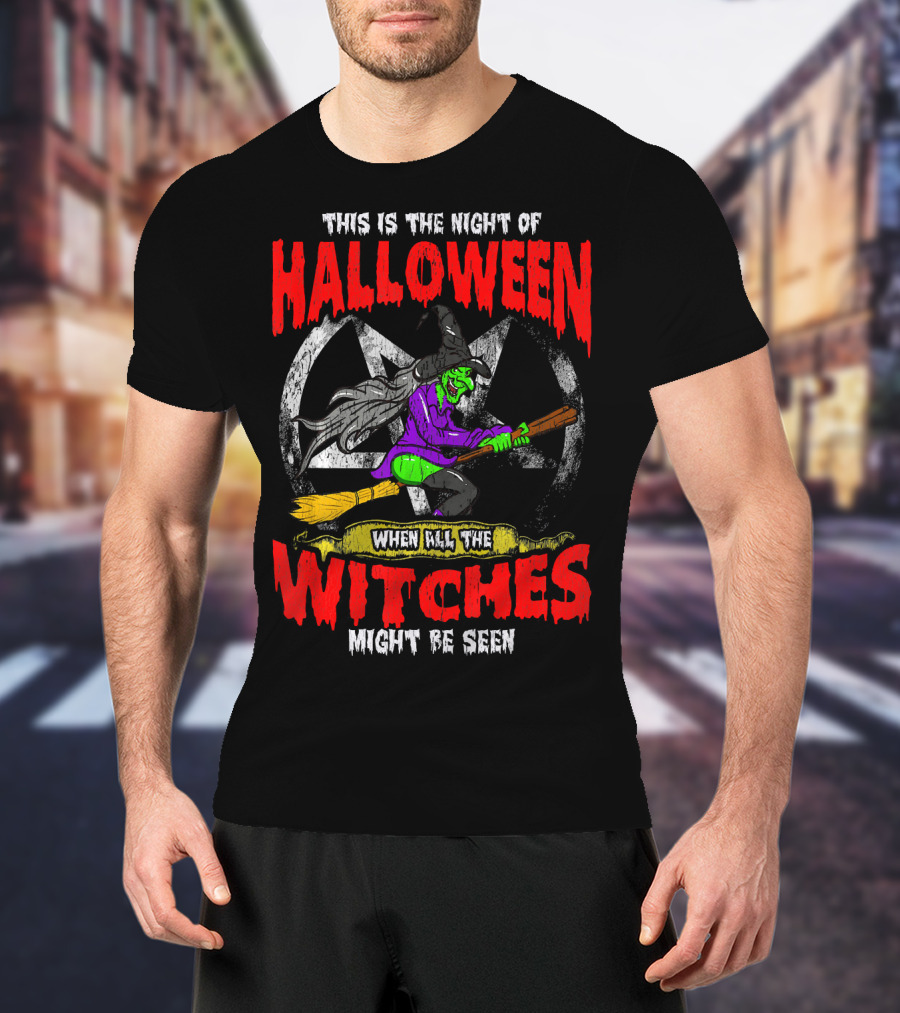 This Is The Night Of Halloween When All The Witches Might Be Seen T-Shirt