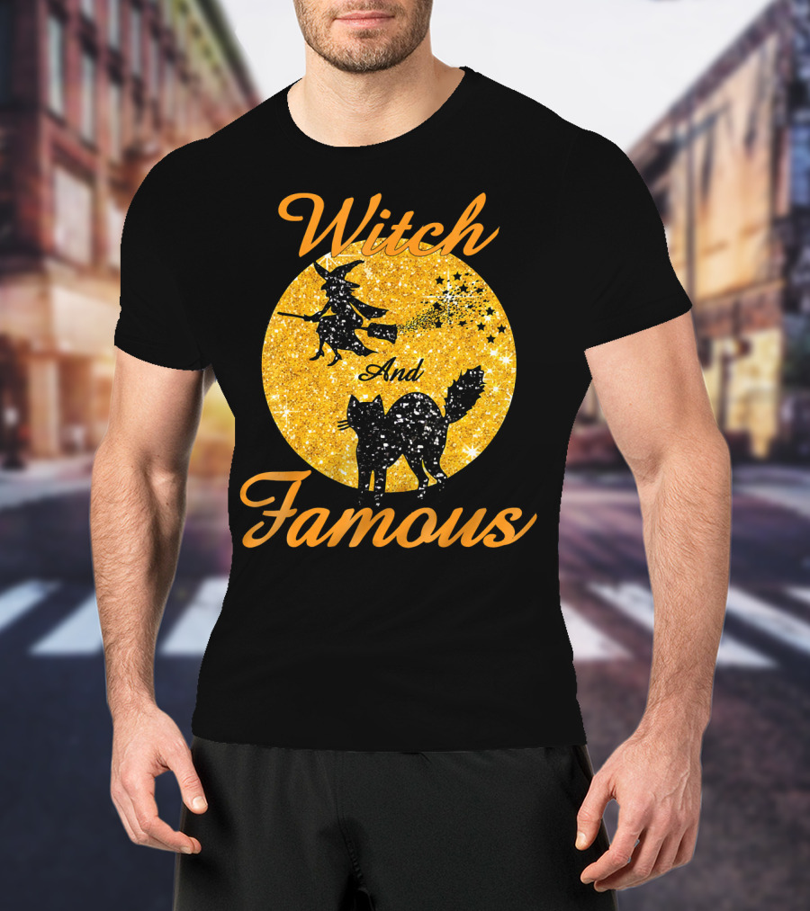 Witch And Famous Halloween Men Kids T-Shirt