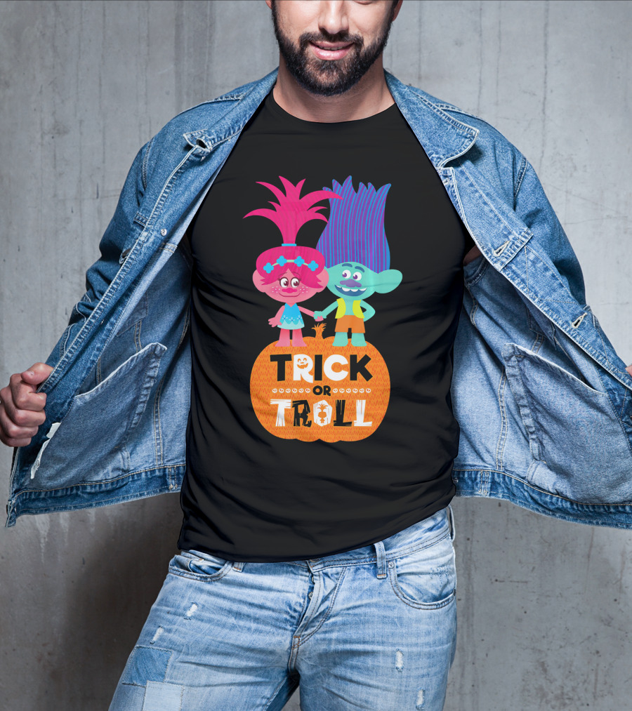 Trick Or Troll DreamWorks Trolls Halloween Pumpkin T-Shirt