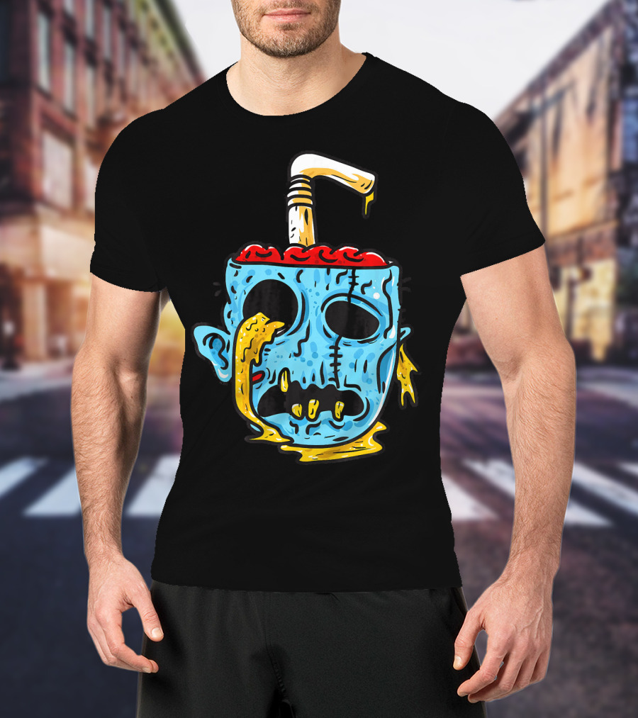 Zombie Food Brain Slushie Horror T-Shirt