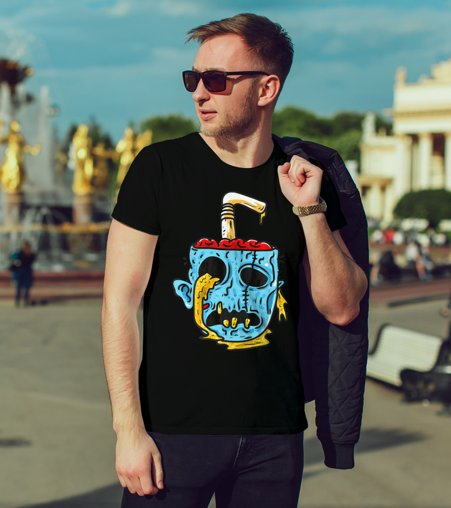 Zombie Food Brain Slushie Horror T-Shirt