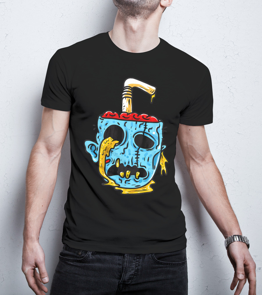 Zombie Food Brain Slushie Horror T-Shirt