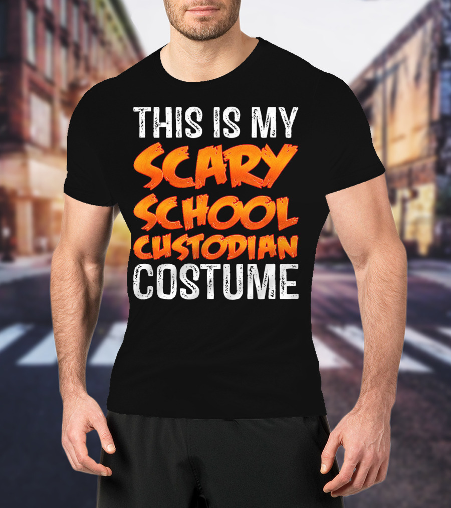 This Is My Scary School Custodian Costume T-Shirt