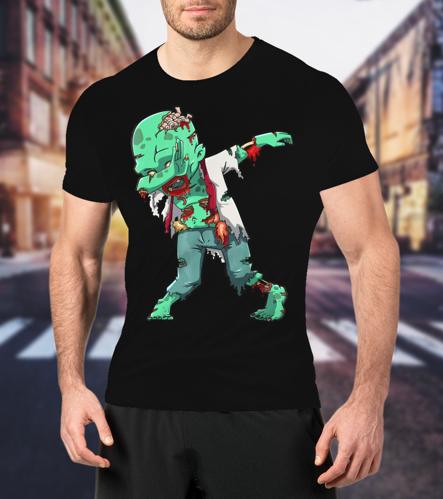 Zombie Halloween Dabbing Dab Cos T-Shirt