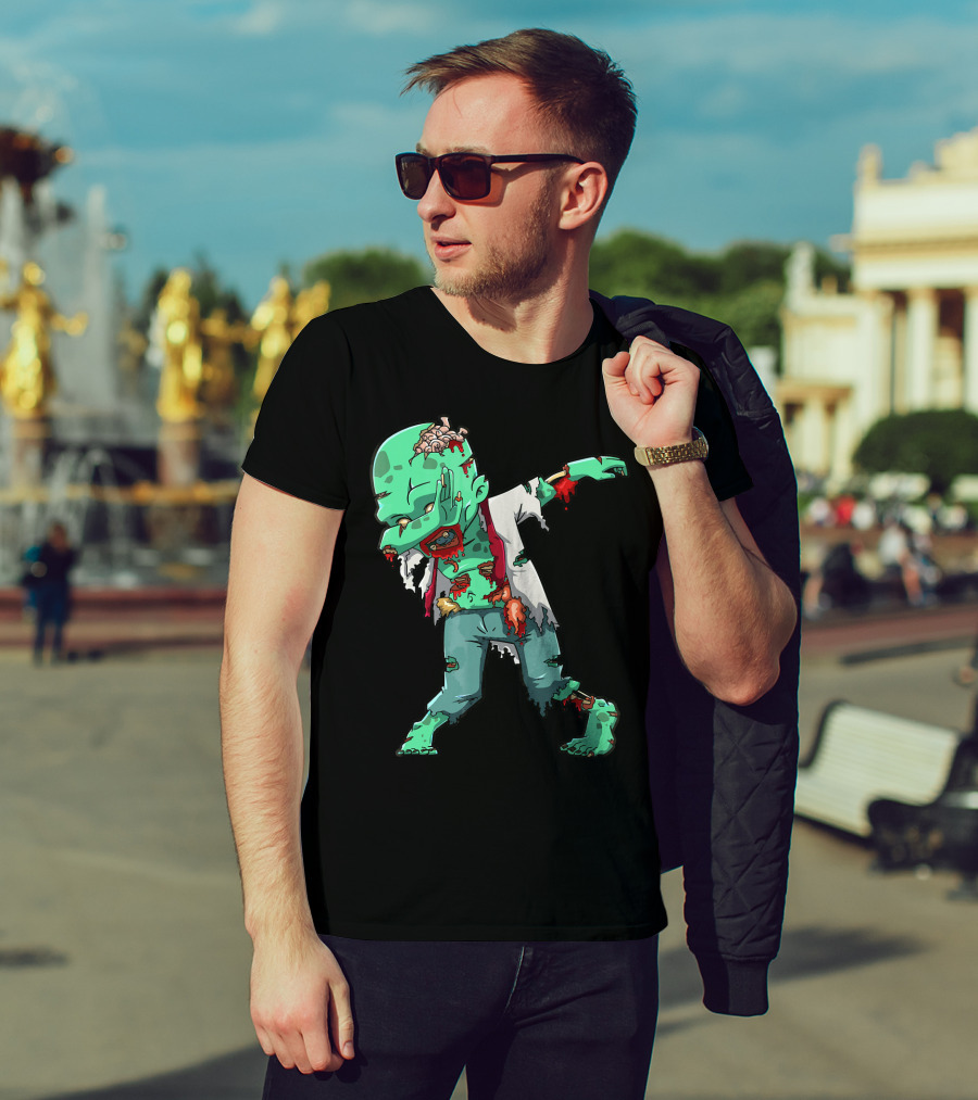 Zombie Halloween Dabbing Dab Cos T-Shirt