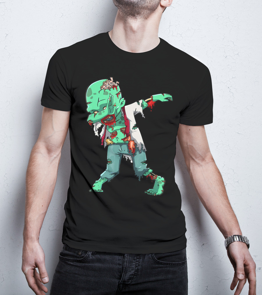 Zombie Halloween Dabbing Dab Cos T-Shirt