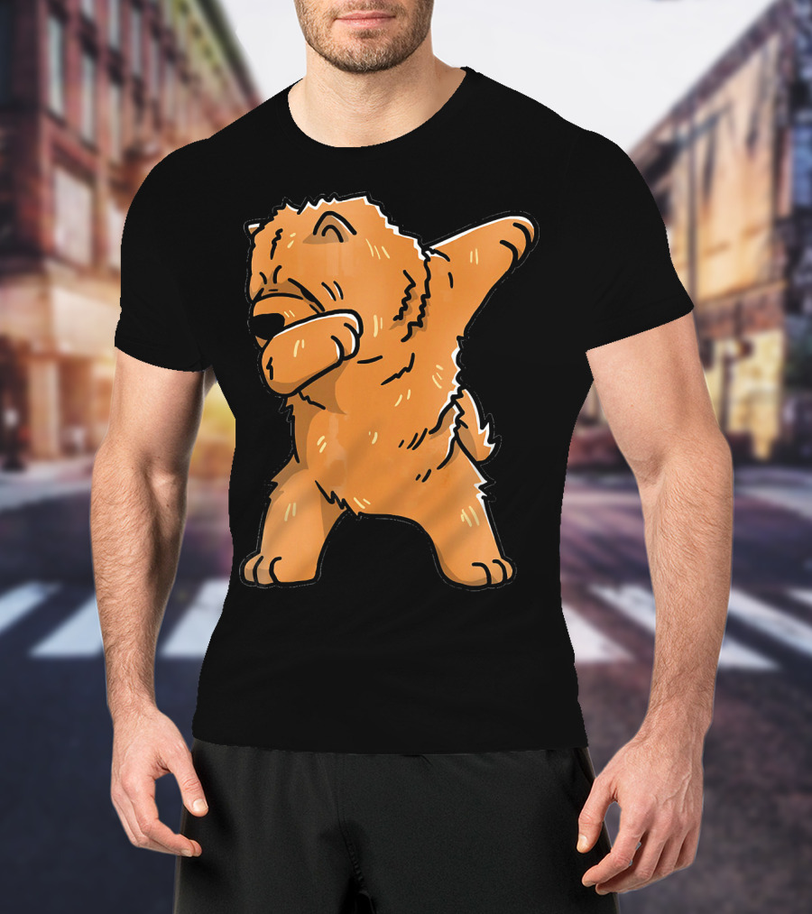 Chow Chow Dabbing Dog Cartoon T-Shirt
