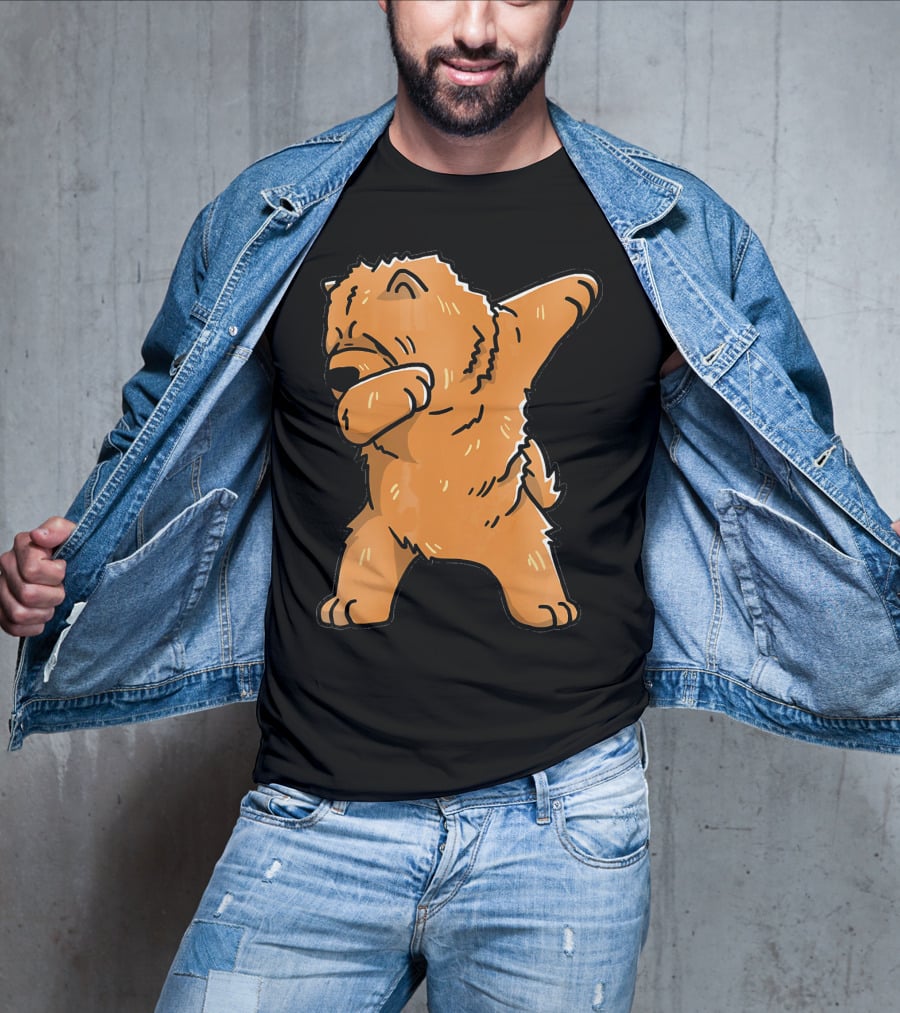 Chow Chow Dabbing Dog Cartoon T-Shirt