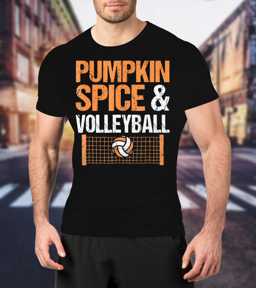 Pumpkin Spice And Volleyball Fall Season Essentials T-Shirt