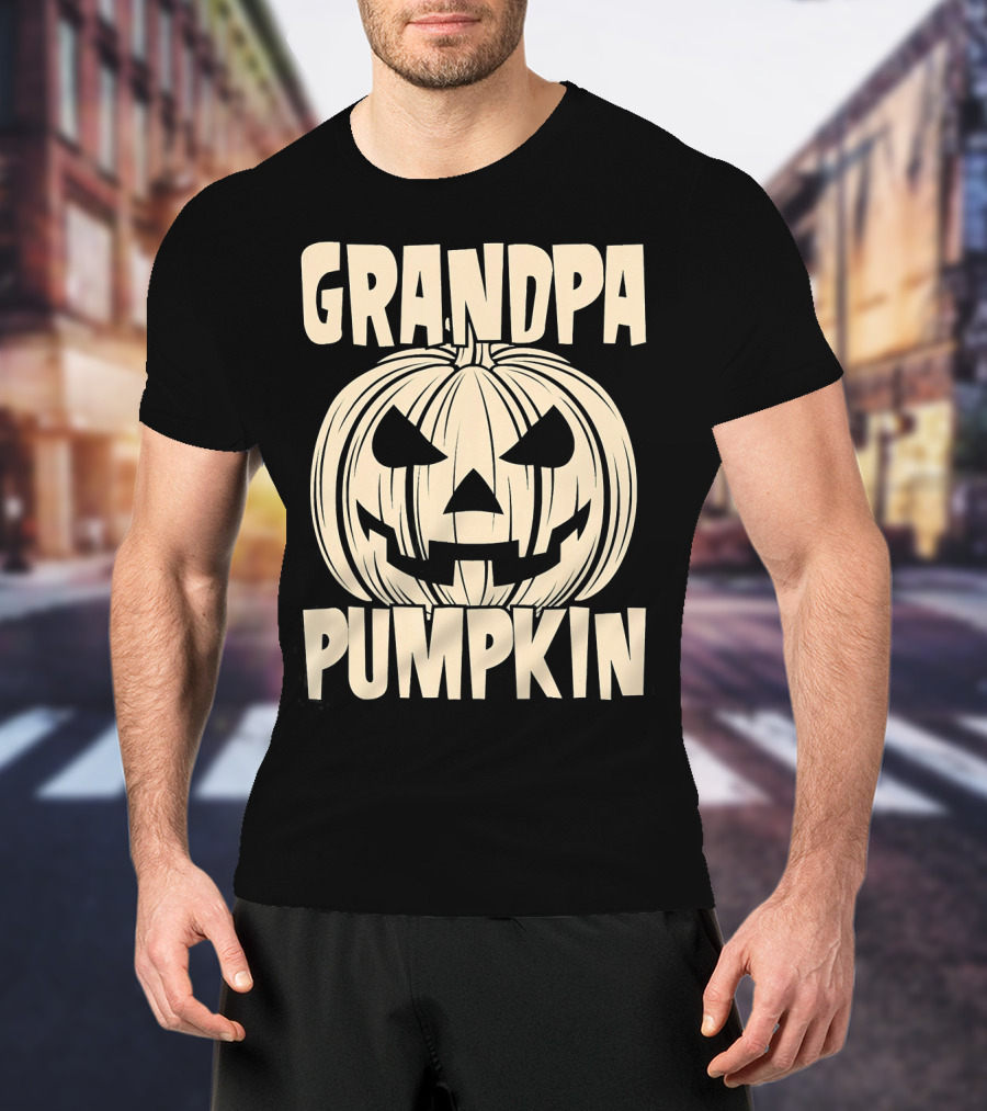 Grandpa Pumpkin Halloween T-Shirt