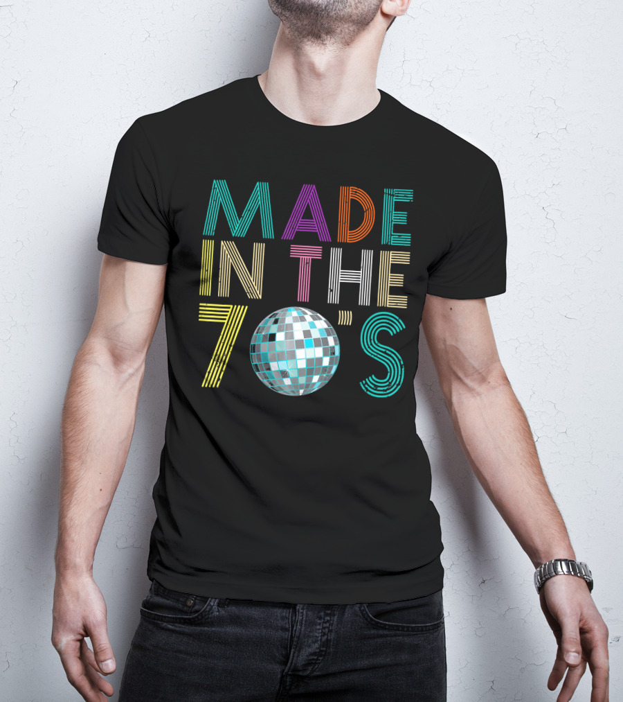Made In The 70's Disco Ball Style Retro Costume T-Shirt