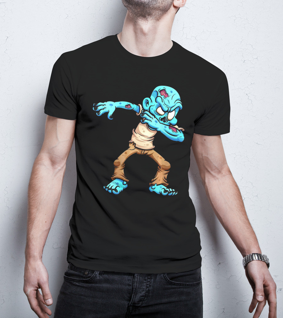 Dabbing Zombie Halloween Dab Creature T-Shirt