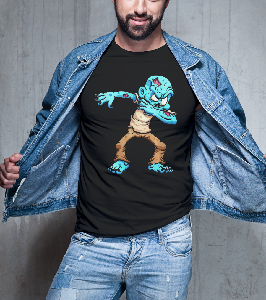 Dabbing Zombie Halloween Dab Creature T-Shirt