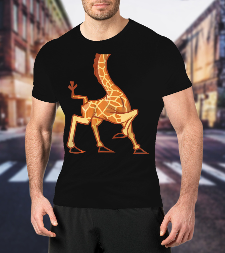 Funny Headless Long Neck Giraffe Body T-Shirt