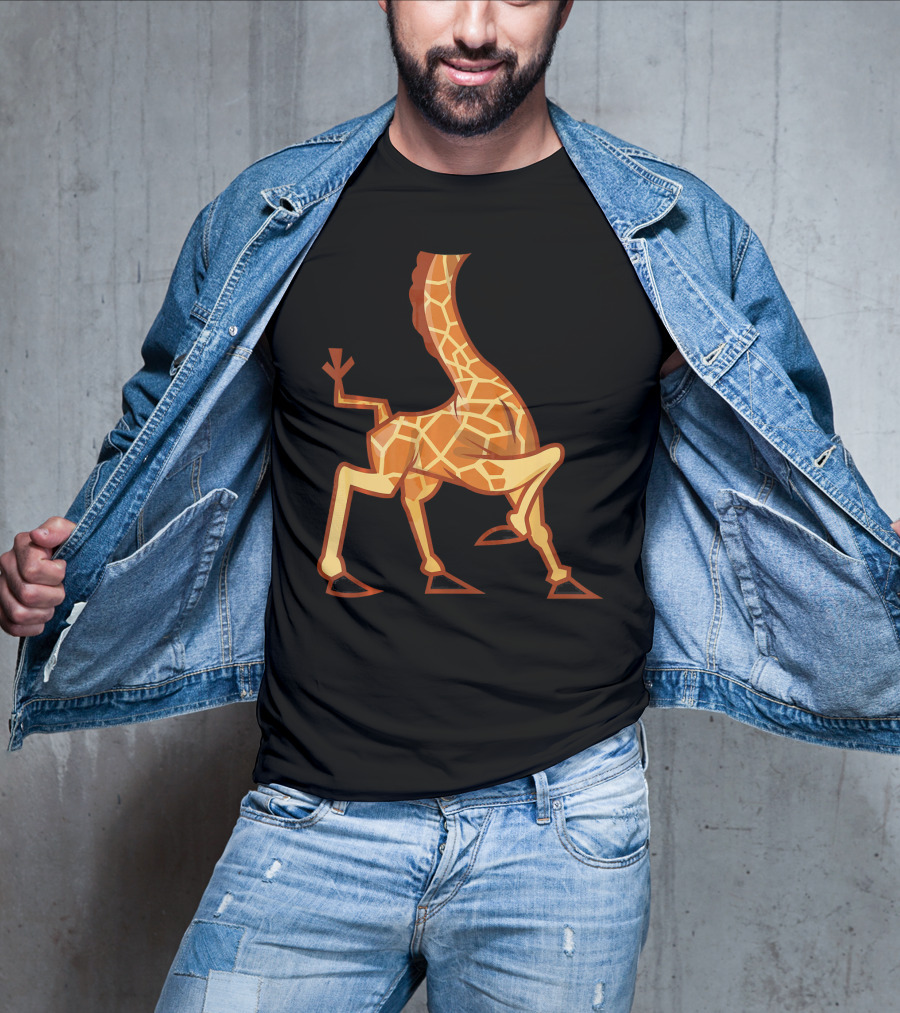 Funny Headless Long Neck Giraffe Body T-Shirt