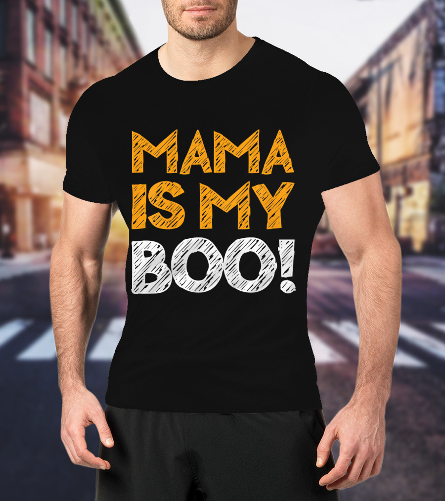 Mama Is My Boo Kids T-Shirt
