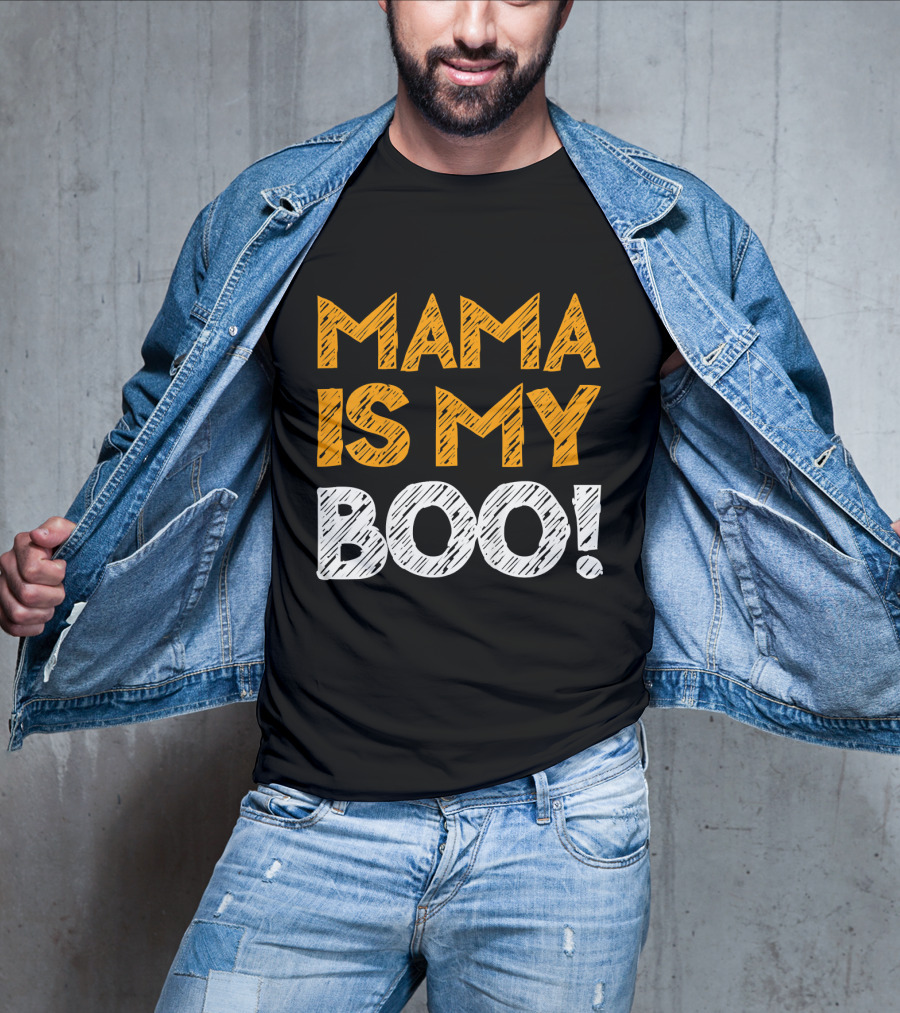 Mama Is My Boo Kids T-Shirt