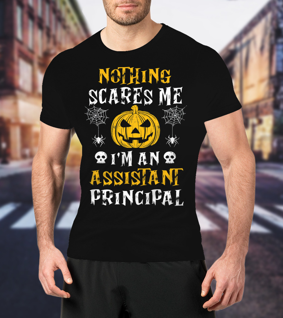 Halloween Nothing Scares Me I'm An Assistant Principal T-Shirt