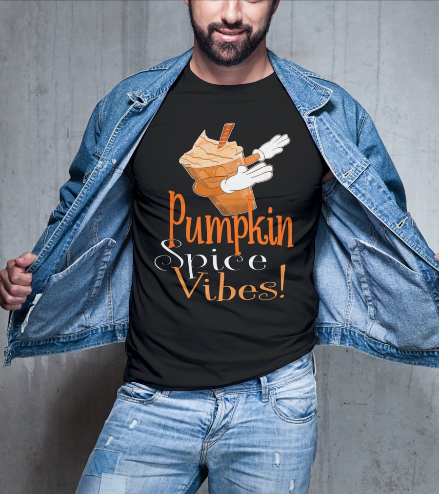 Pumpkin Spice Vibes Frappe Dabbing T-Shirt