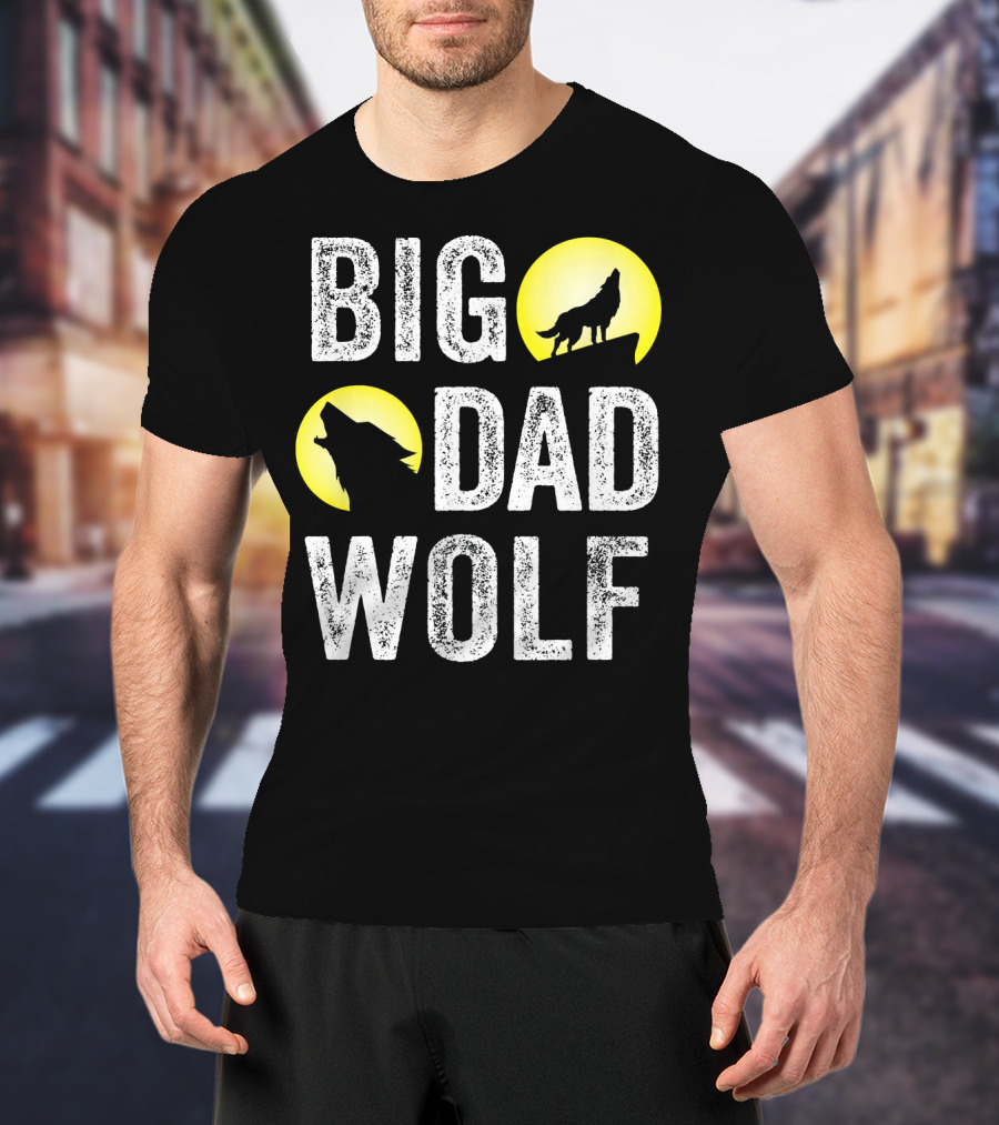 Big Dad Wolf Howling T-Shirt